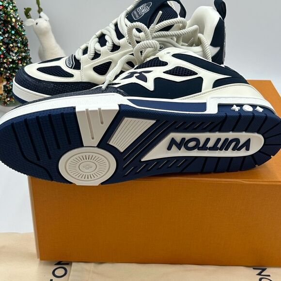 Men’s Louis Vuitton blue skate trainer sneakers size 11 fits 13 US made in Italy - Picture 6 of 11